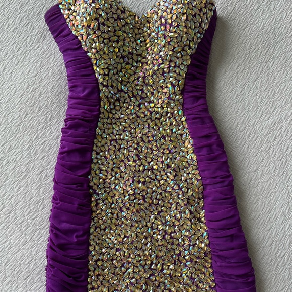 Bedazzled Mini Dress - Picture 1 of 5
